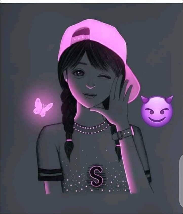 cartoon girl dp (28)