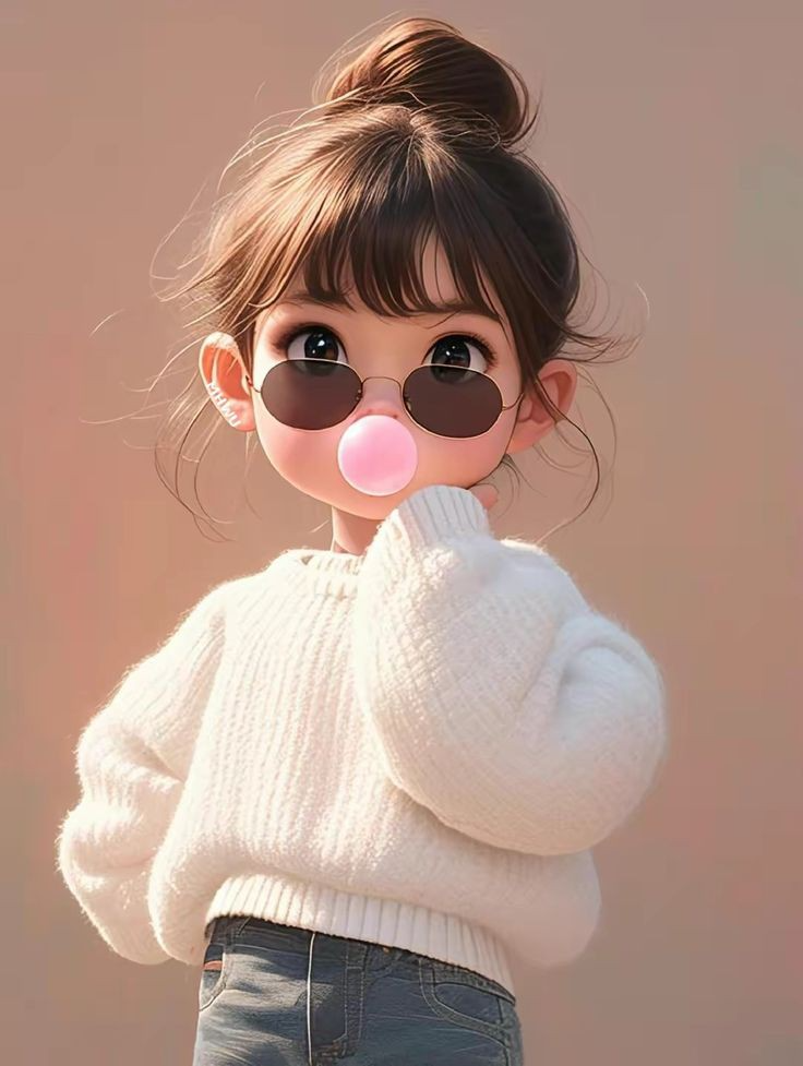 cartoon girl dp (63)