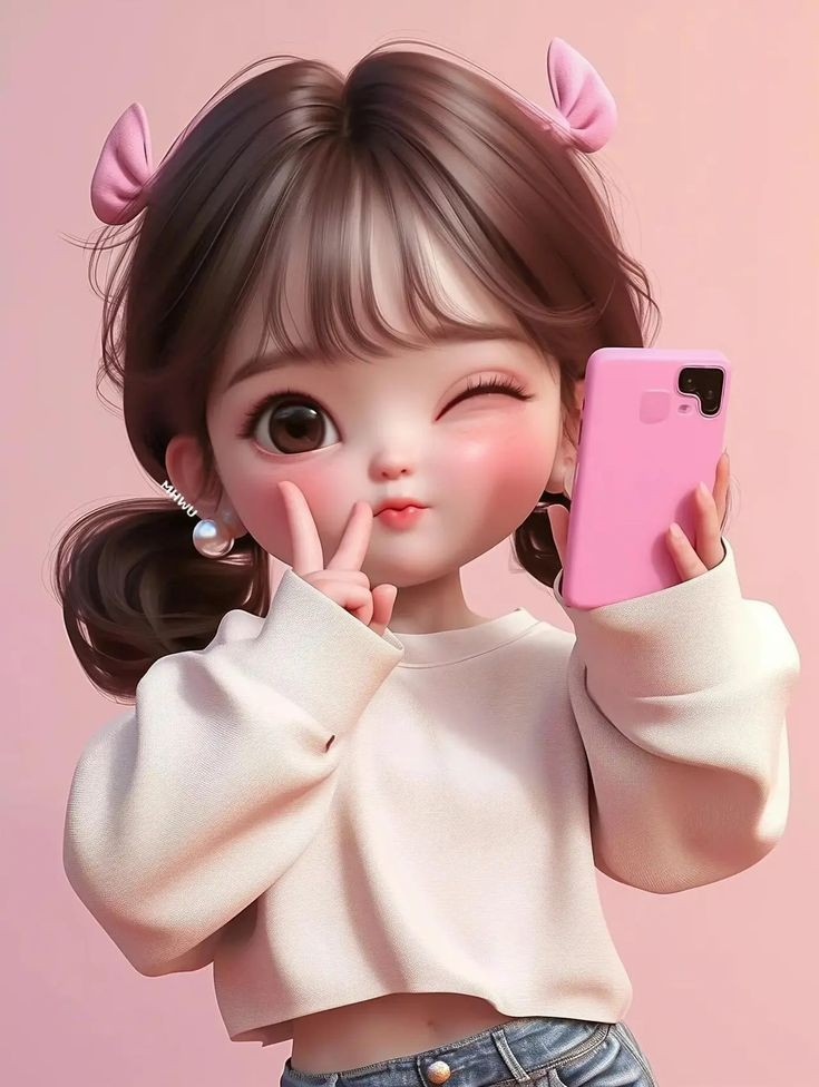 cartoon girl dp (65)