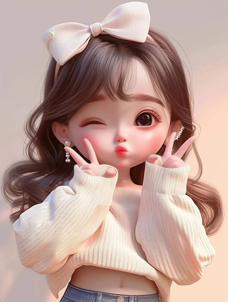 cartoon girl dp (66)