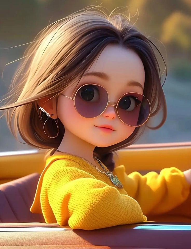 cartoon girl dp (70)