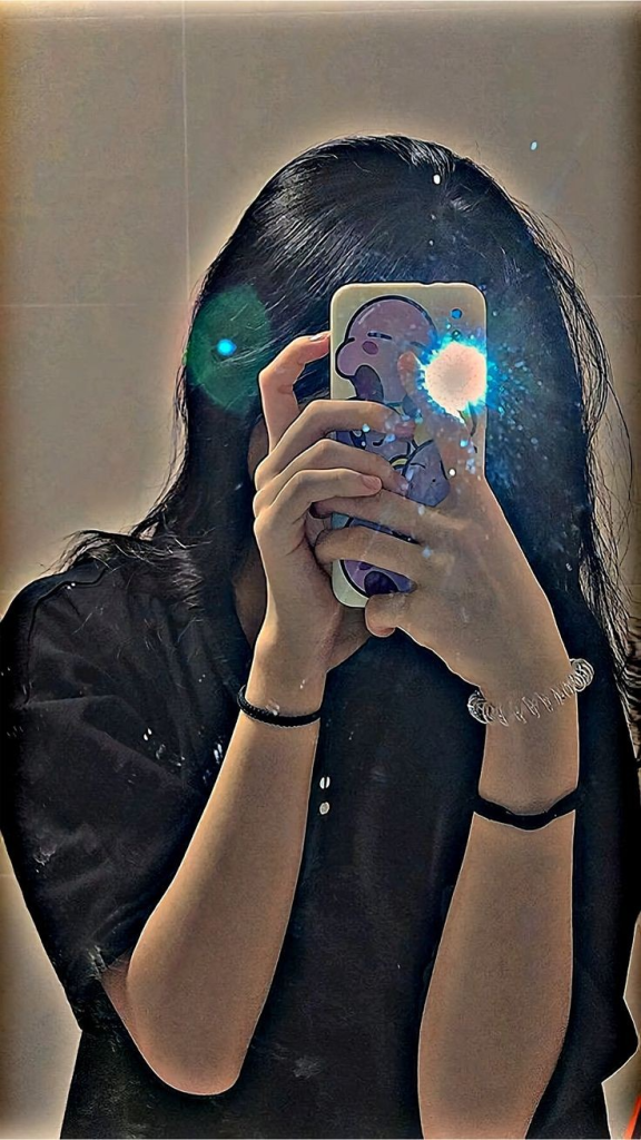 Attitude Hidden Face Girls DP (10)