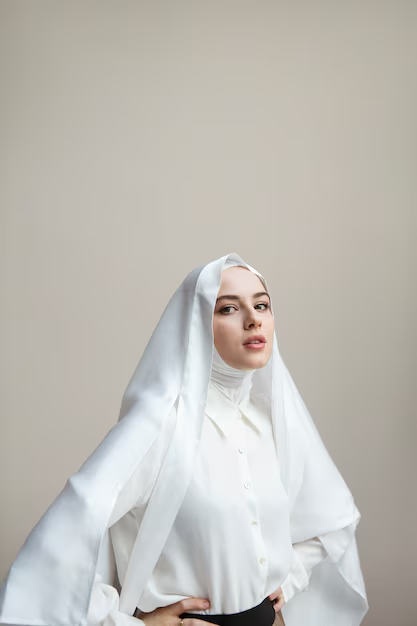 White Hijab Girls DP