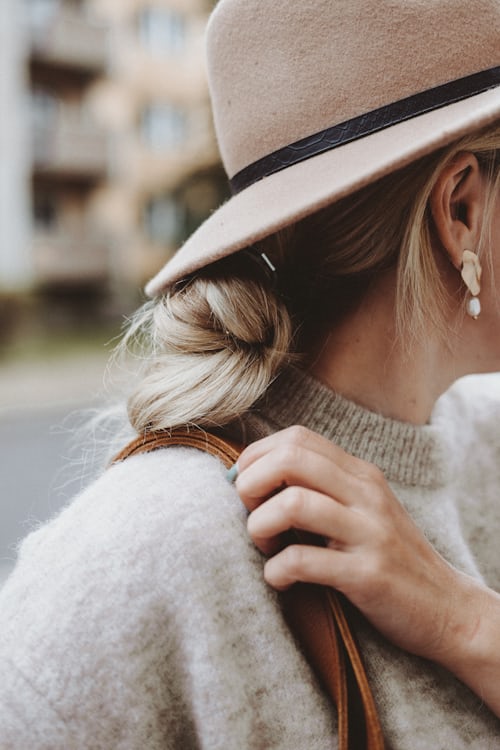 Hidden Face Girls DP with Hat