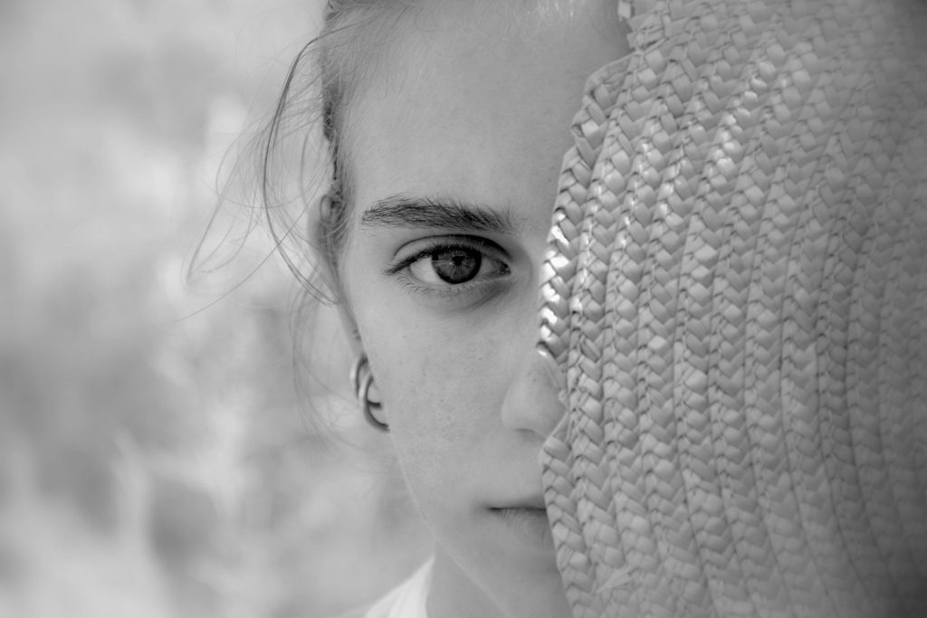 Hidden Face Girls DP with Hat
