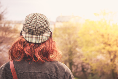 Hidden Face Girls DP with Hat 