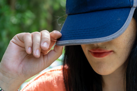 Hidden Face Girls DP with Hat 