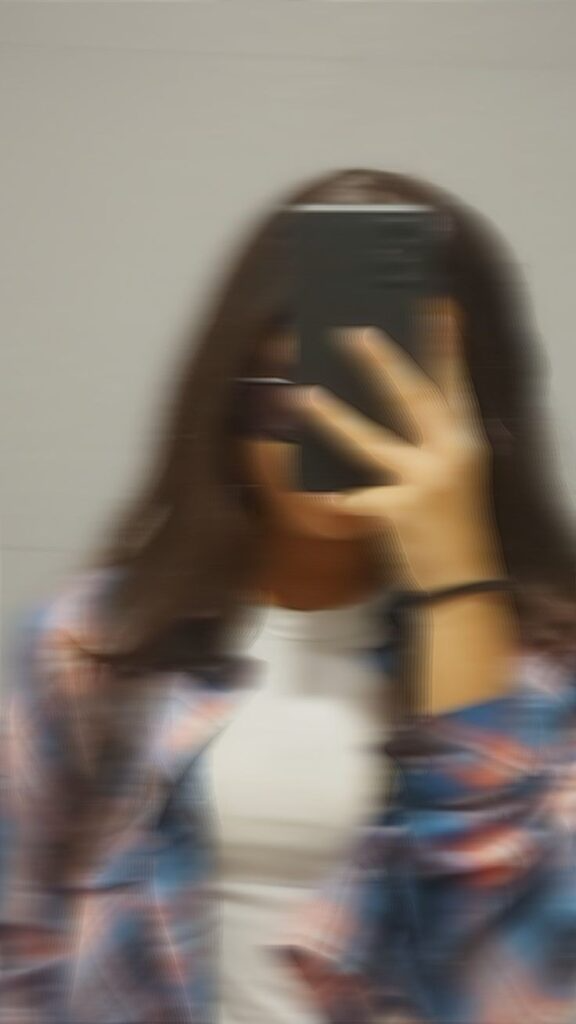 Blurred Hidden Face Girls DP
