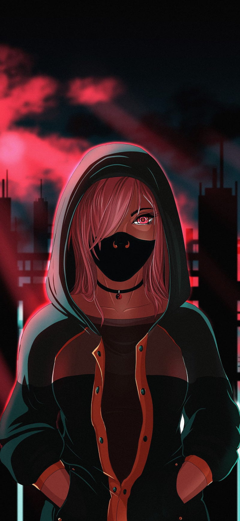 Neon & Cyberpunk Mask Girl DP (11)