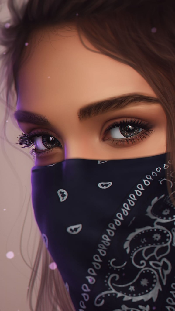 Neon & Cyberpunk Mask Girl DP (12)