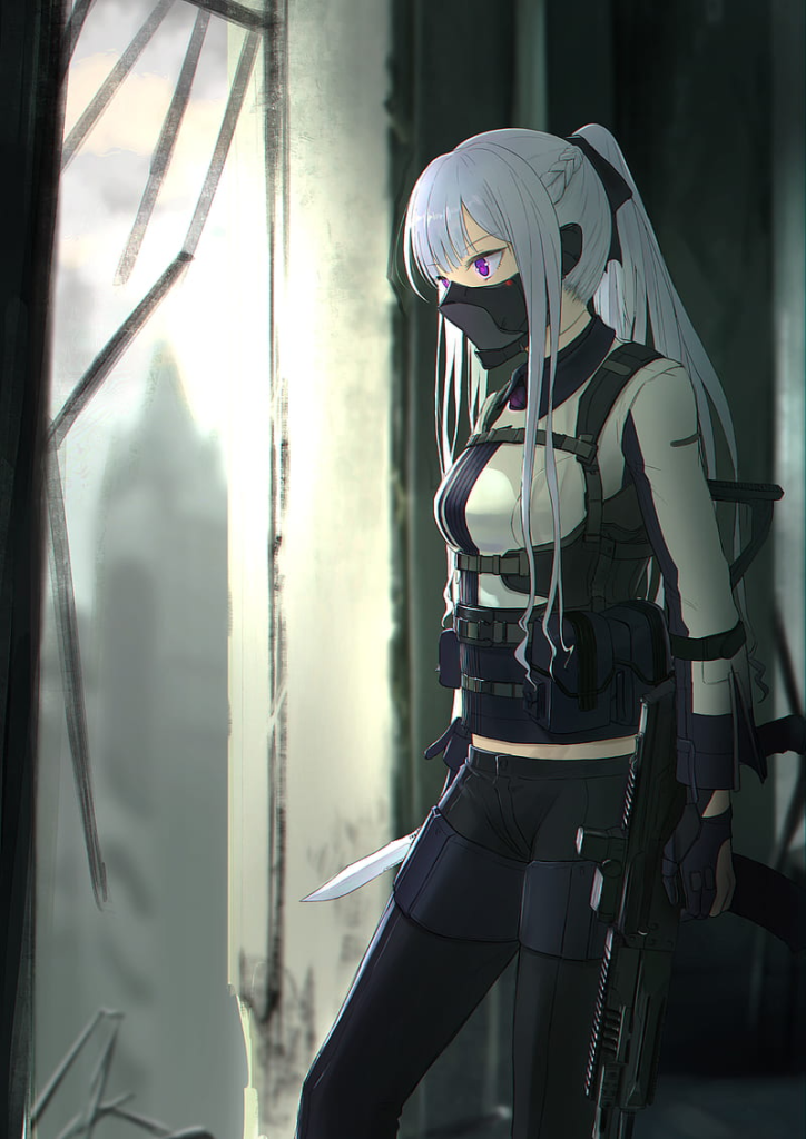 Neon & Cyberpunk Mask Girl DP (15)