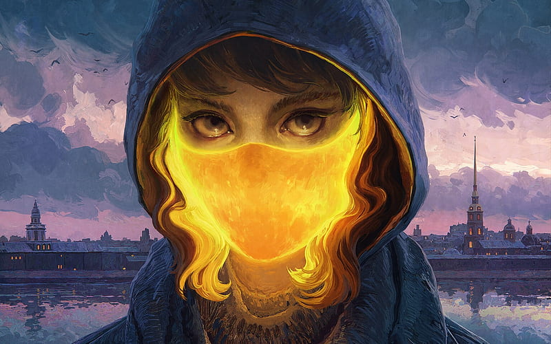 Neon & Cyberpunk Mask Girl DP (21)