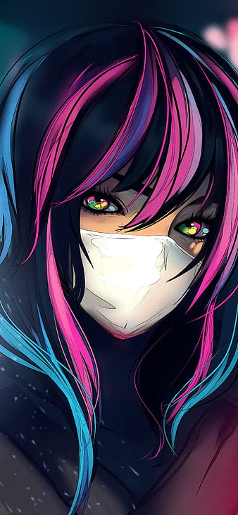 Neon & Cyberpunk Mask Girl DP (30)