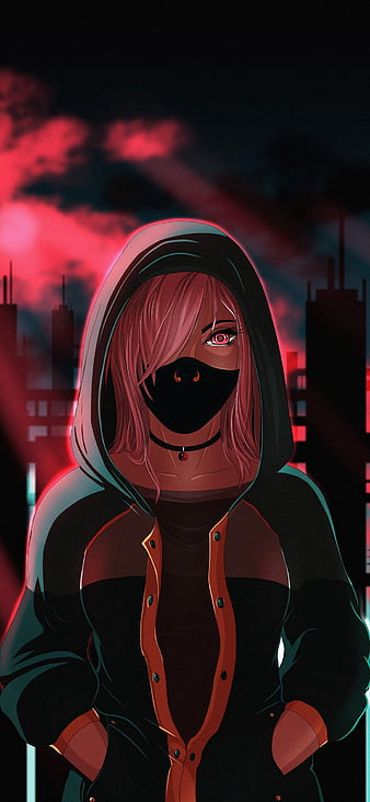 Neon & Cyberpunk Mask Girl DP (31)