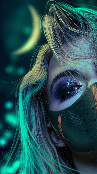 Neon & Cyberpunk Mask Girl DP (33)