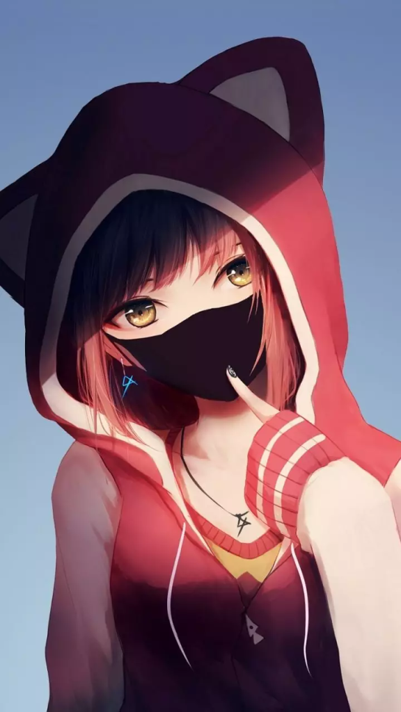 Neon & Cyberpunk Mask Girl DP (40)