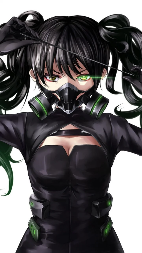 Neon & Cyberpunk Mask Girl DP (41)