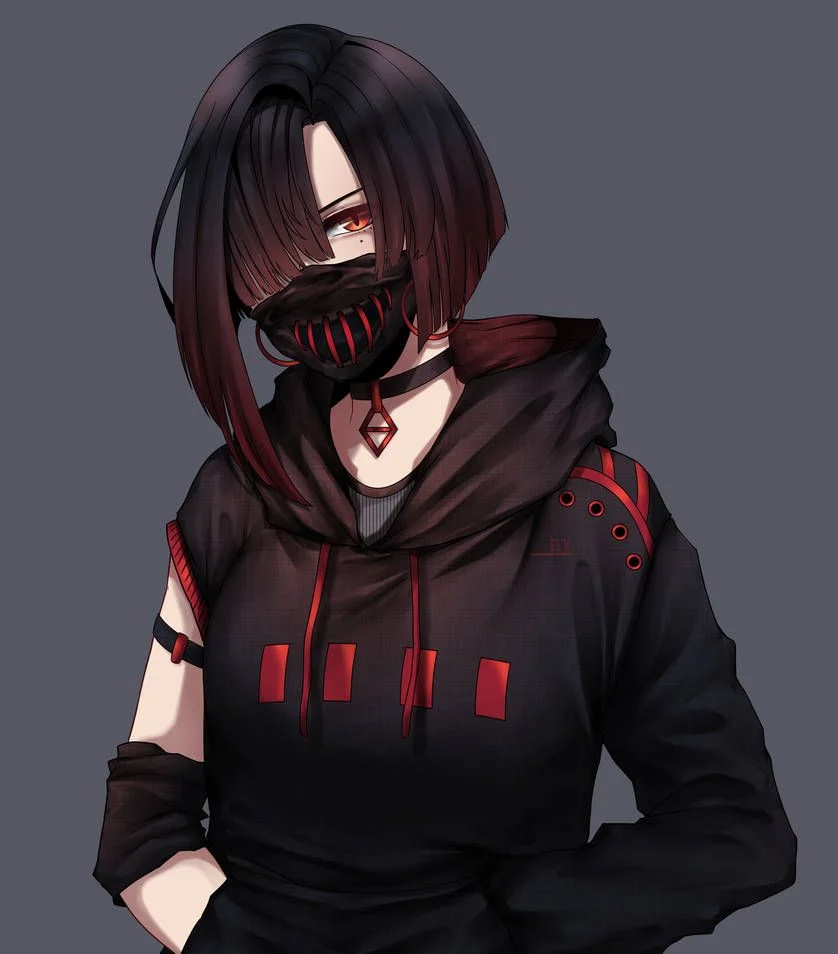 Neon & Cyberpunk Mask Girl DP (43)