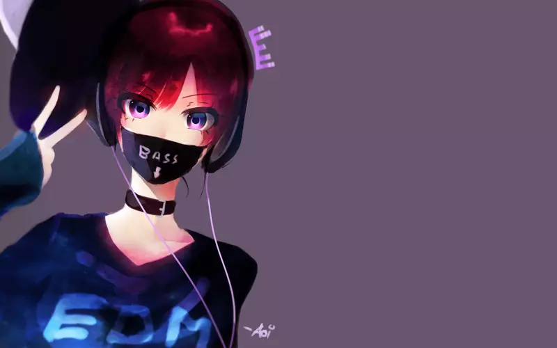 Neon & Cyberpunk Mask Girl DP (51)
