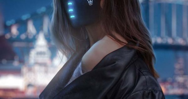 Neon & Cyberpunk Mask Girl DP (6)