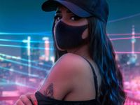 Neon & Cyberpunk Mask Girl DP (7)