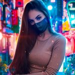 Neon & Cyberpunk Mask Girl DP (8)