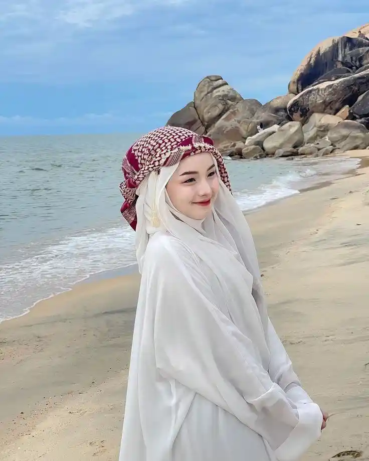 White Hijab Girls DP (83)