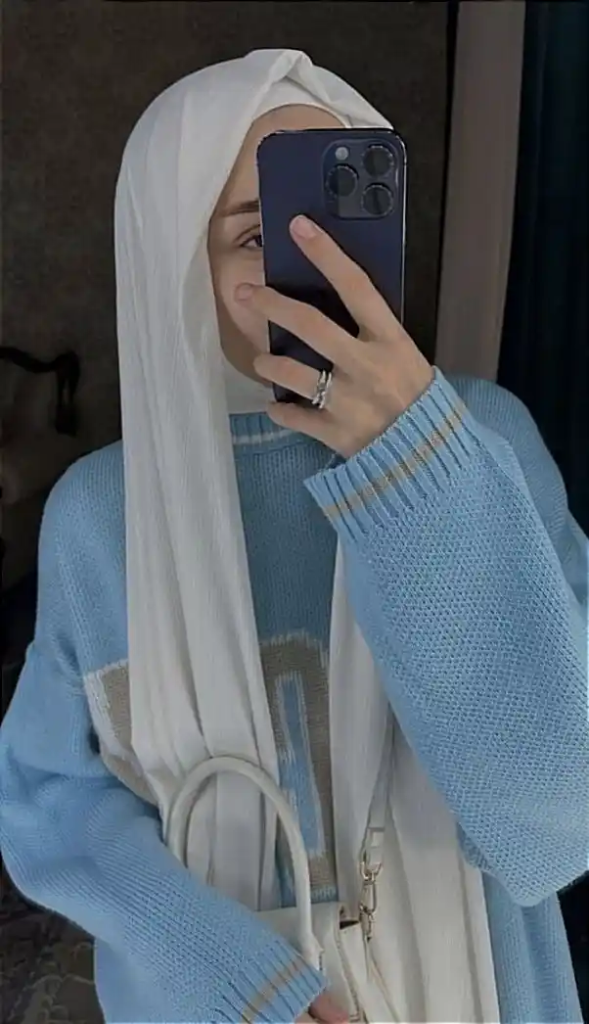 White Hijab Girls DP (87)