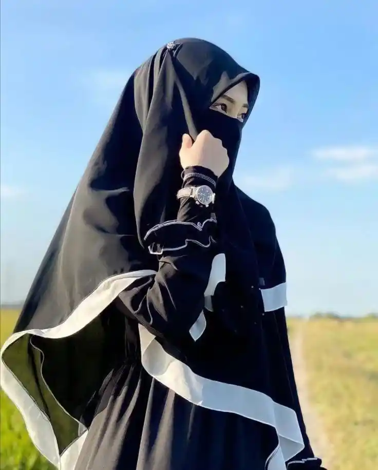 Black Hijab Girls DP (10)