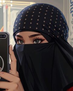 Black Hijab Girls DP (29)