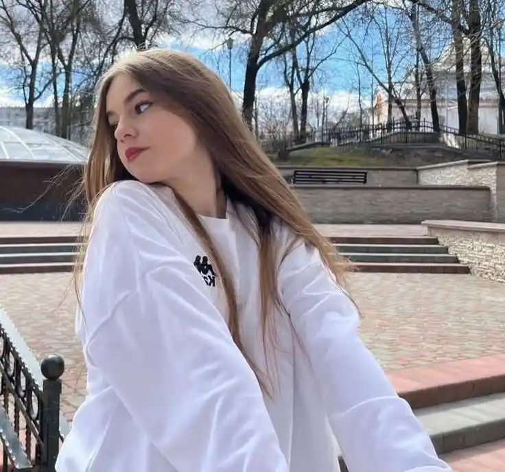 Girls DP in white dress