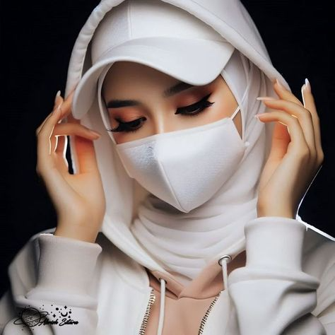 Hijab Mask Girls DP (14)