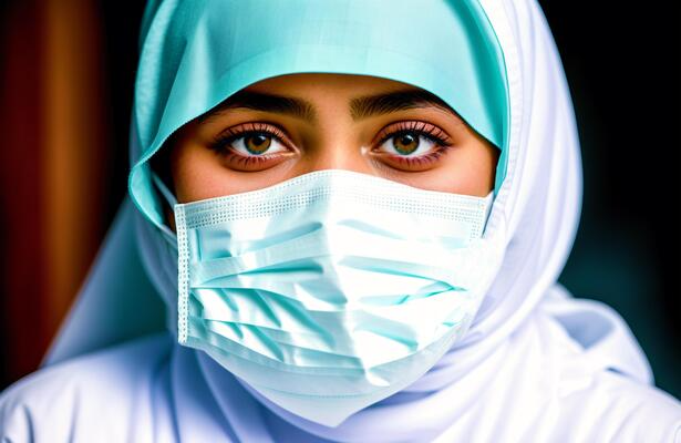 Hijab Mask Girls DP (32)
