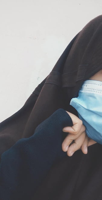 Hijab Mask Girls DP (38)