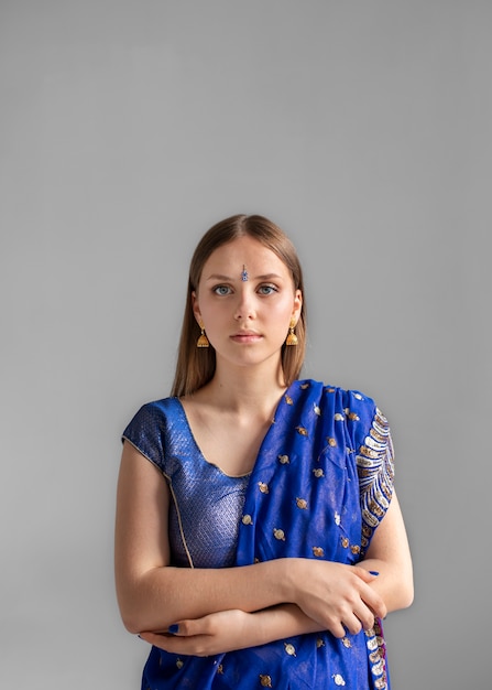 Real Girls DP in Saree (50)