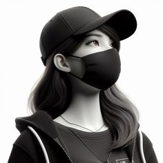 attitude mask girl dp (19)