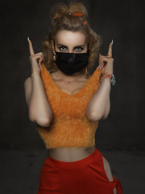 attitude mask girl dp (59)